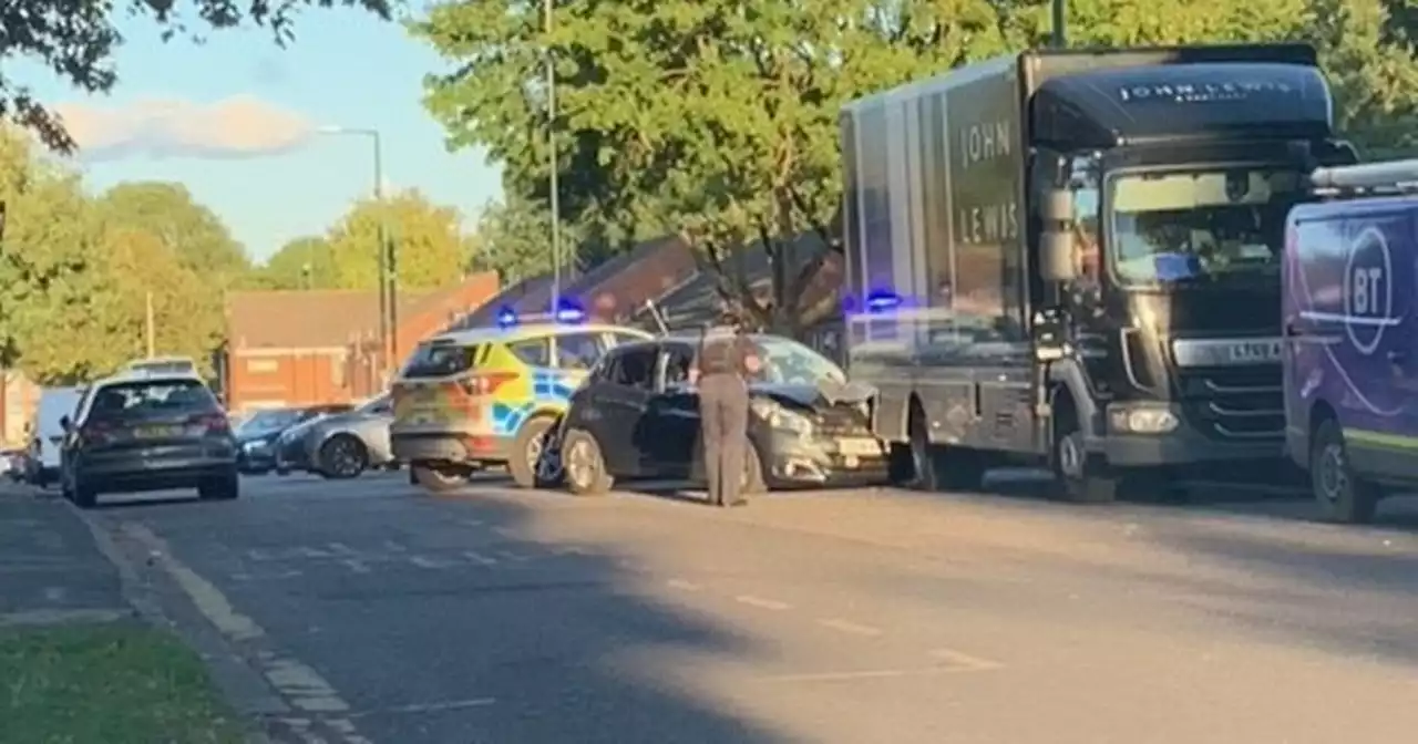 Police close city road after crash