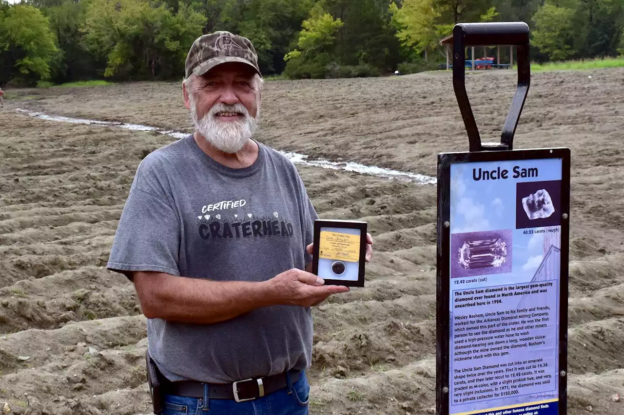 Man finds 35,000th diamond at Arkansas park — his 50th this year