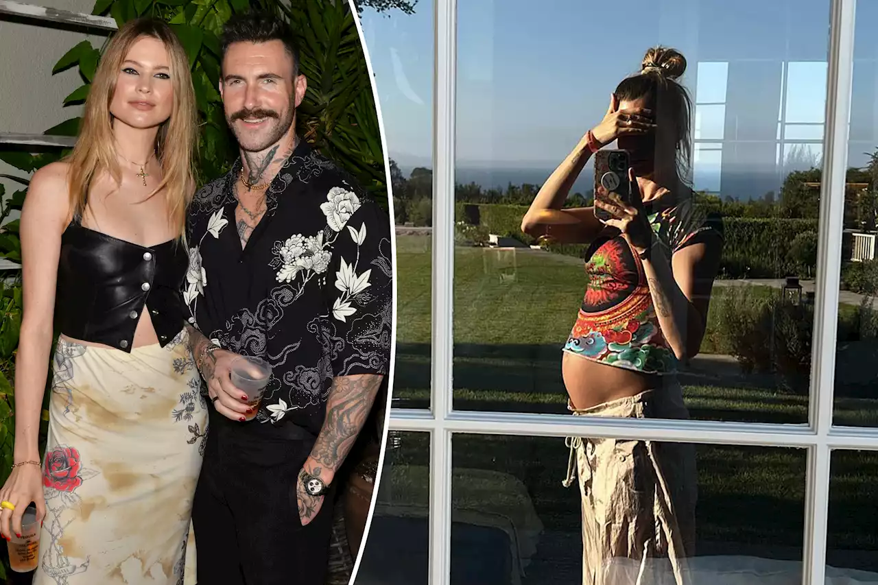 Behati Prinsloo, Adam Levine confirm third pregnancy with baby bump pic