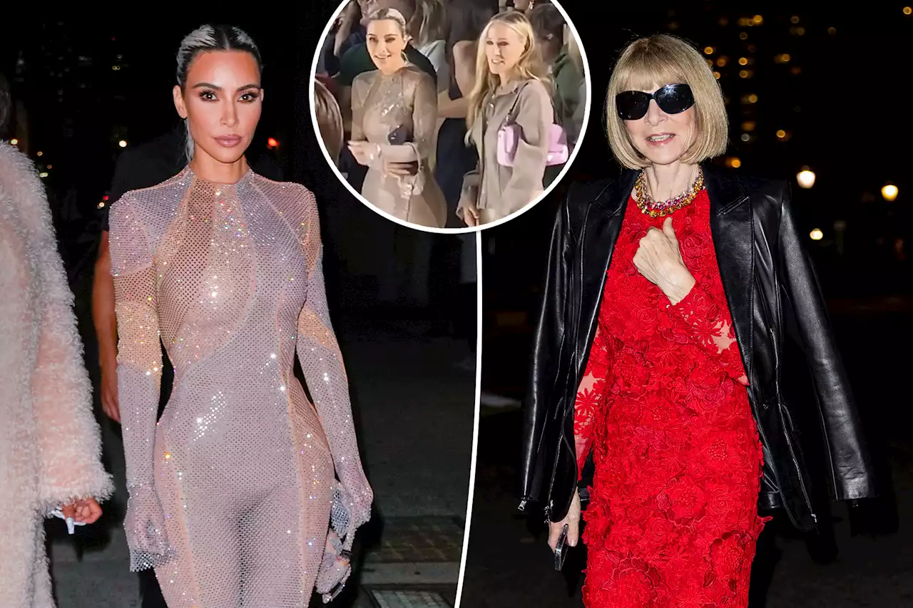 Kim Kardashian appeared to get snubbed by Anna Wintour at Fendi’s NYFW show