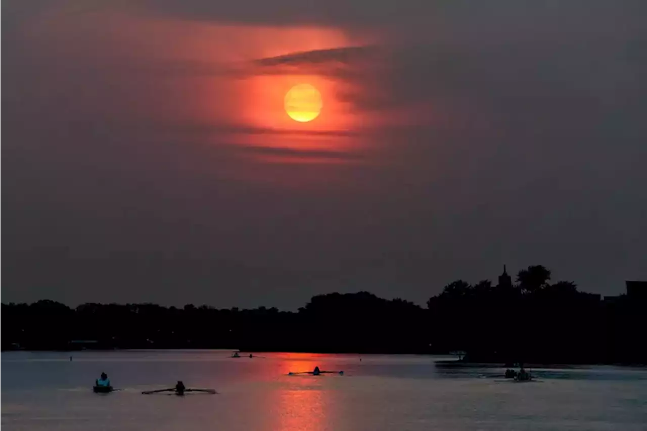 Wildfire smoke blemishes the Philly region’s clear skies, and it’s expected back Sunday