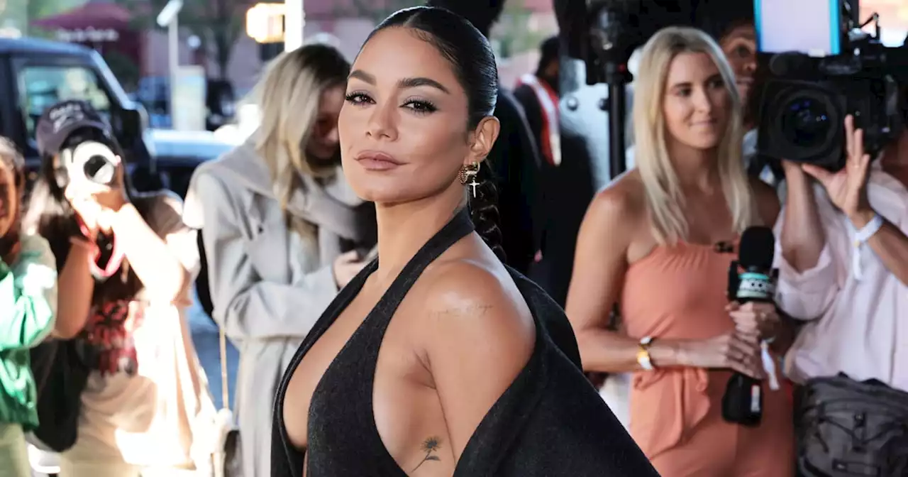 Vanessa Hudgens's Plunging Gray Catsuit Is an Elevated Twist on the Trend