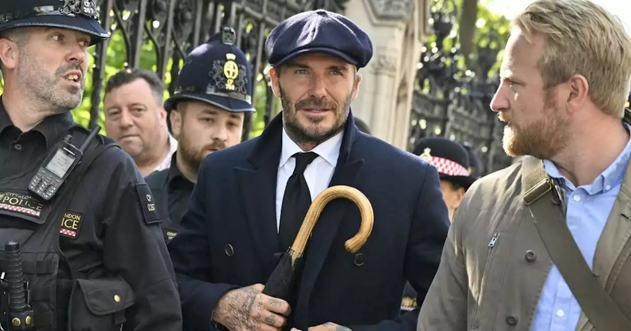 Auch Beckham nimmt Abschied von der Queen