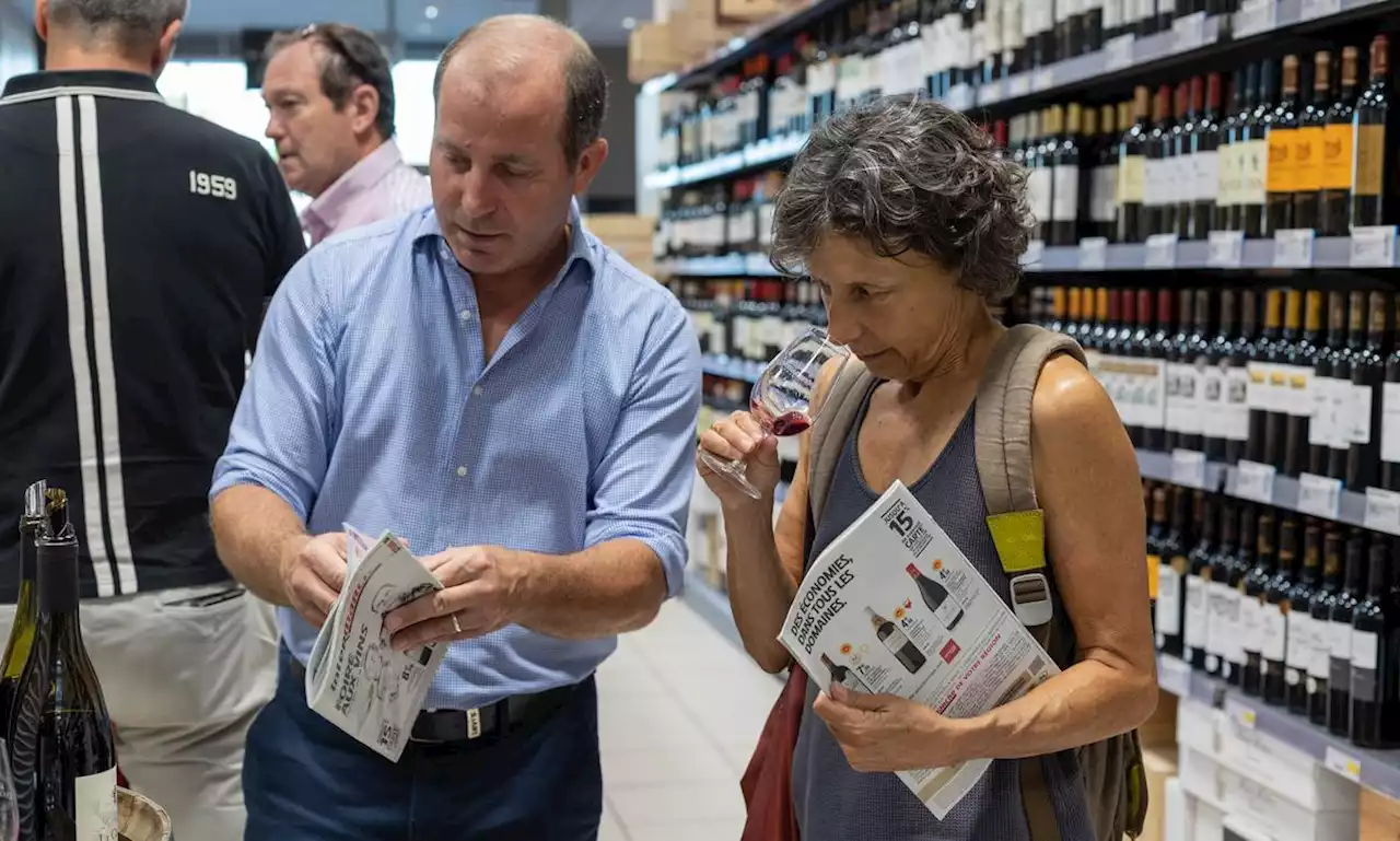 Grande distribution : la vente des vins à la peine