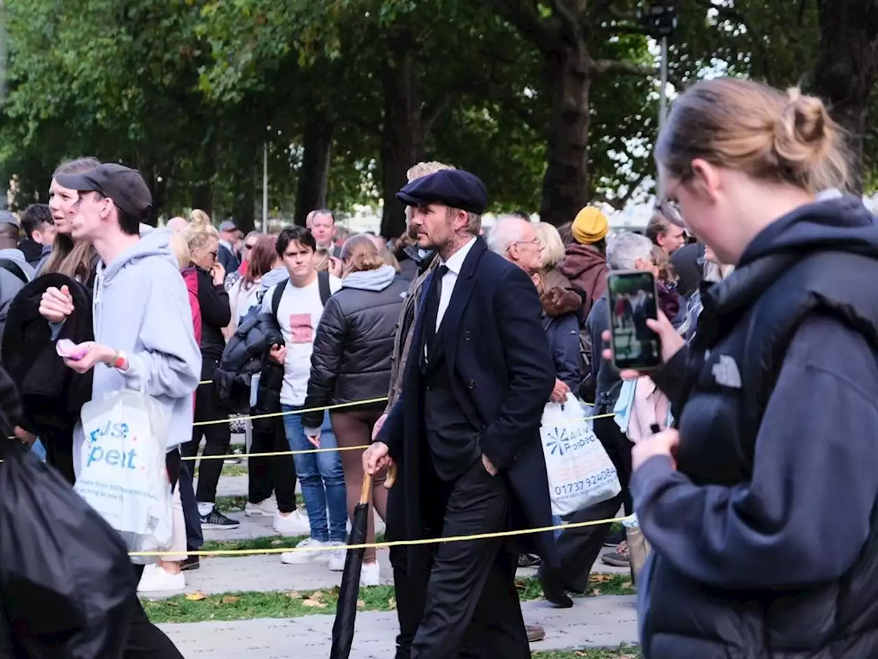 David Beckham queues for hours to pay respects to Queen Elizabeth lying in state