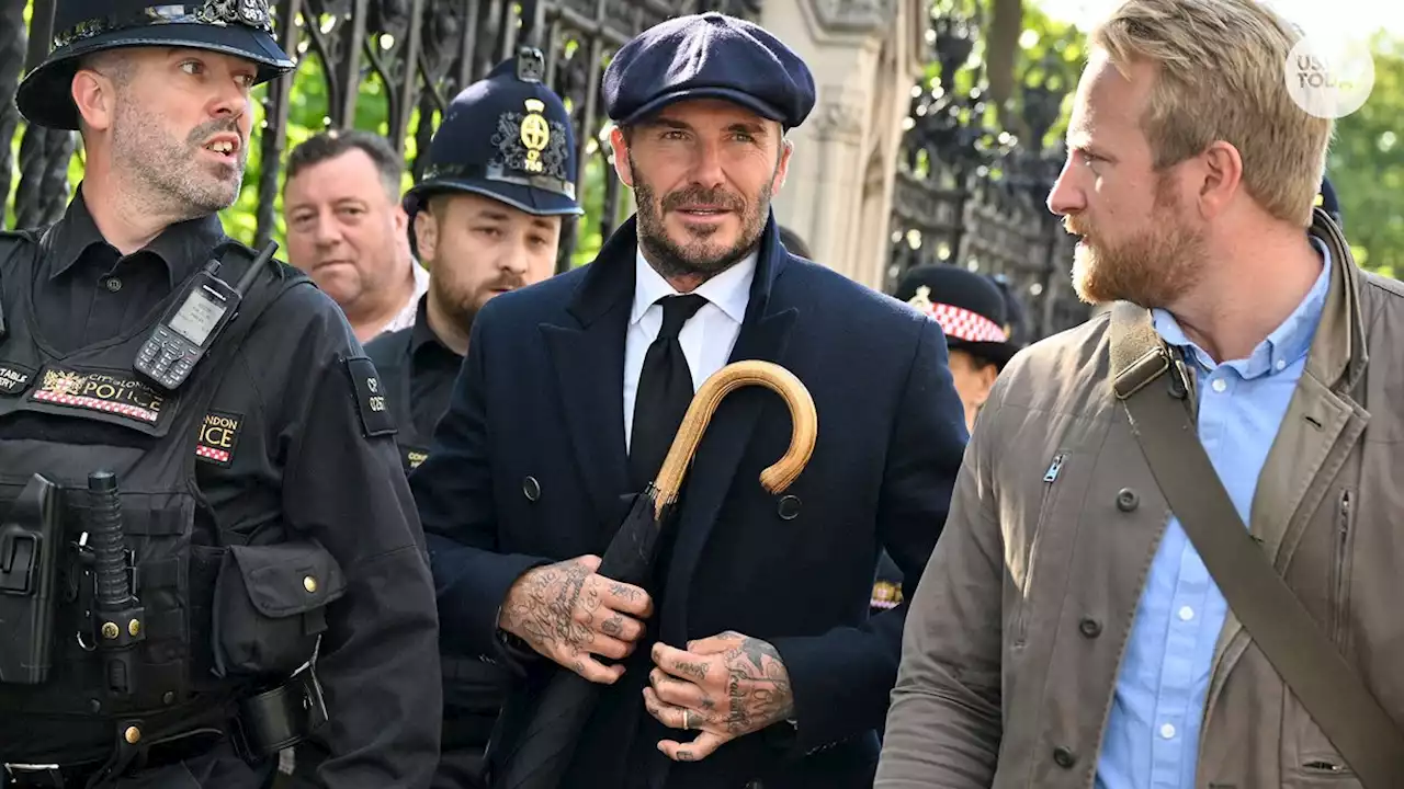 David Beckham stood in line for 12 hours to view Queen Elizabeth II lying in state