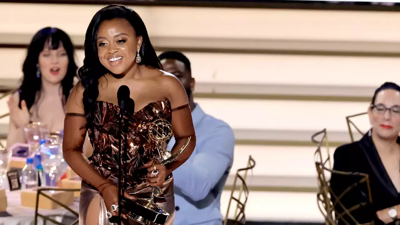 Quinta Brunson Steals the Emmy Spotlight Back on ‘Jimmy Kimmel Live!’