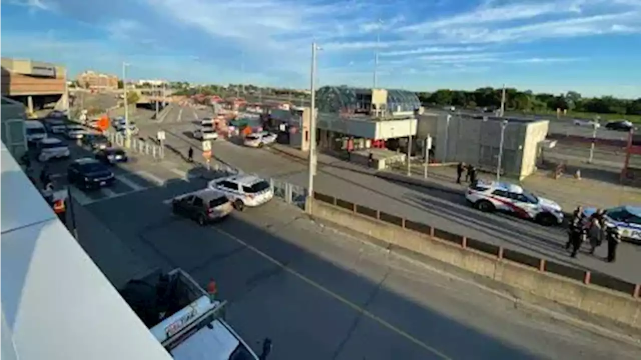 Person dies in triple stabbing near St. Laurent Shopping Centre, police say | CBC News