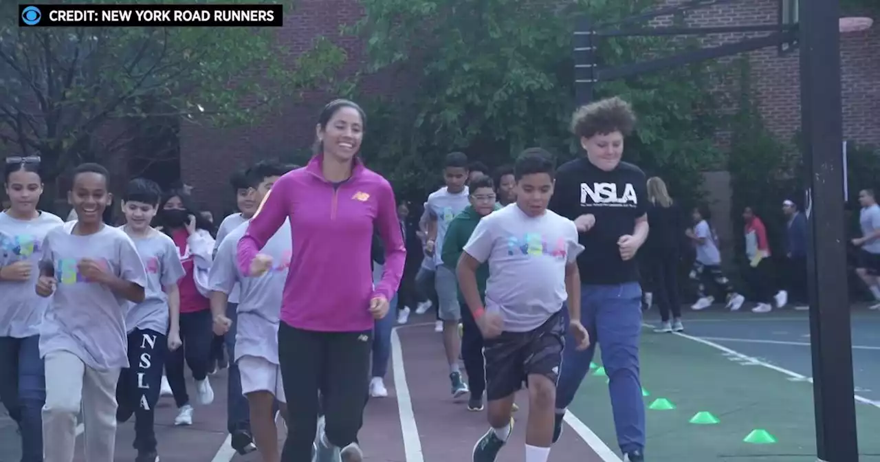 Olympian Beverly Ramos teams up with Rising New York Road Runners to give free sneakers to Bronx students