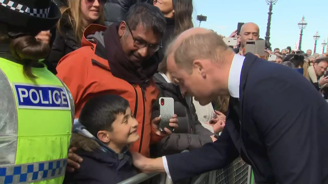 King Charles greets crowds in London ahead of Queen’s funeral on Monday