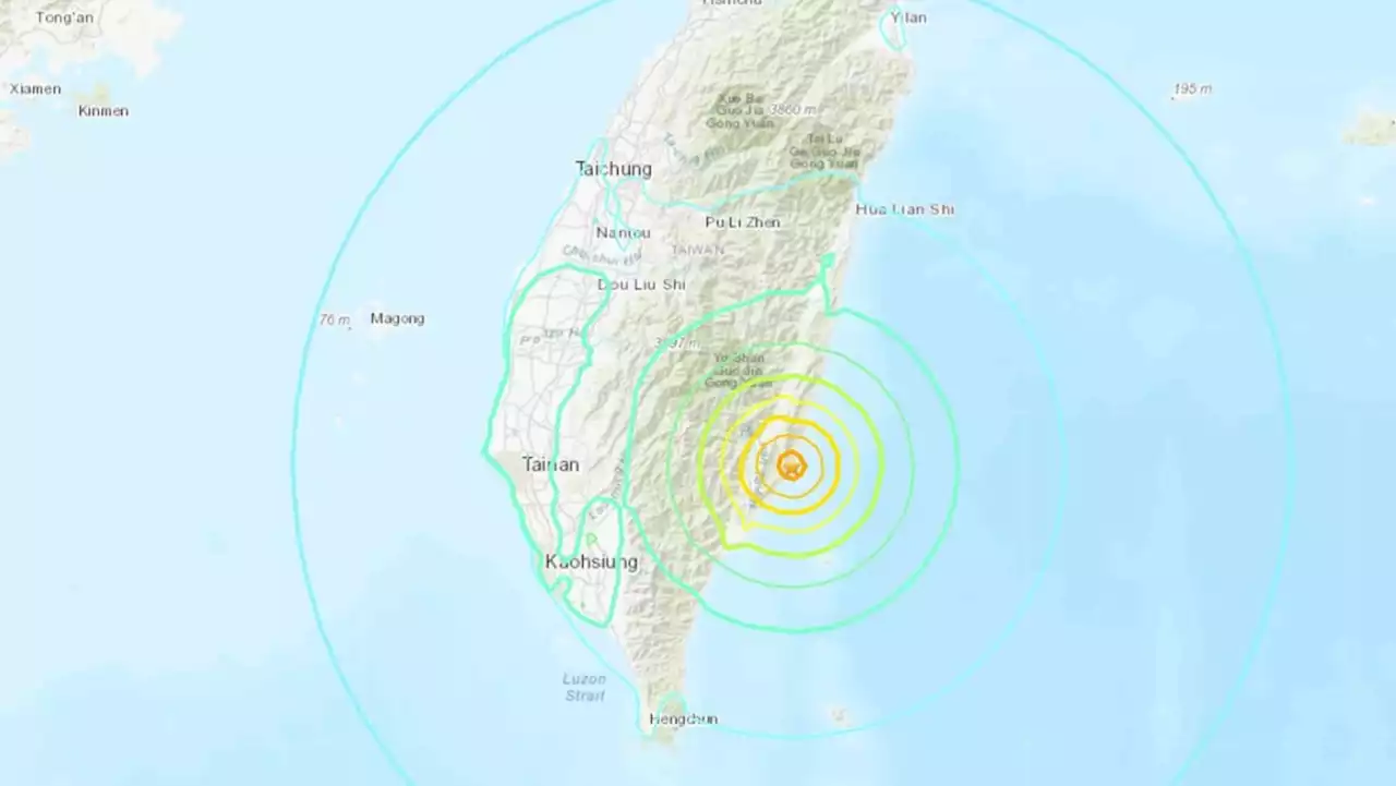 Strong quake strikes off east coast of Taiwan