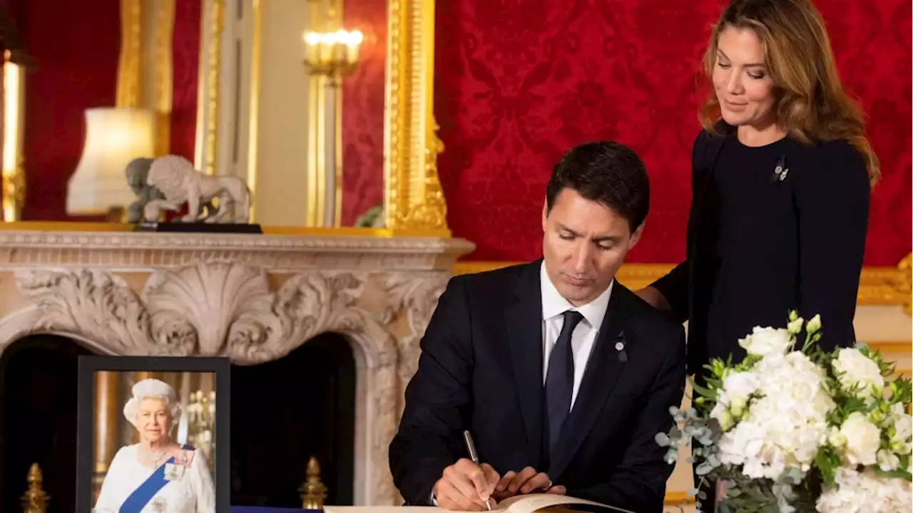 Prime Minister Justin Trudeau attends Queen Elizabeth's lying-in-state in London