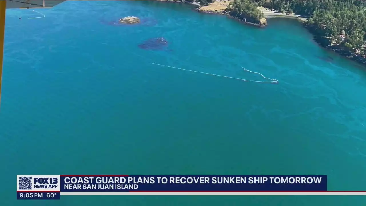 Weeks after oil spill, Coast Guard aims to bring boat back to surface