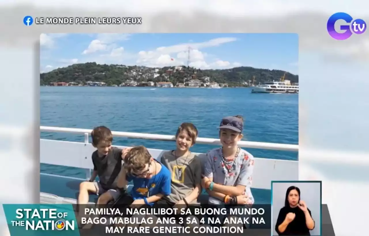 Pamilya, lumilibot sa buong mundo upang mag-ipon ng alaala bago mabulag ang 3 anak