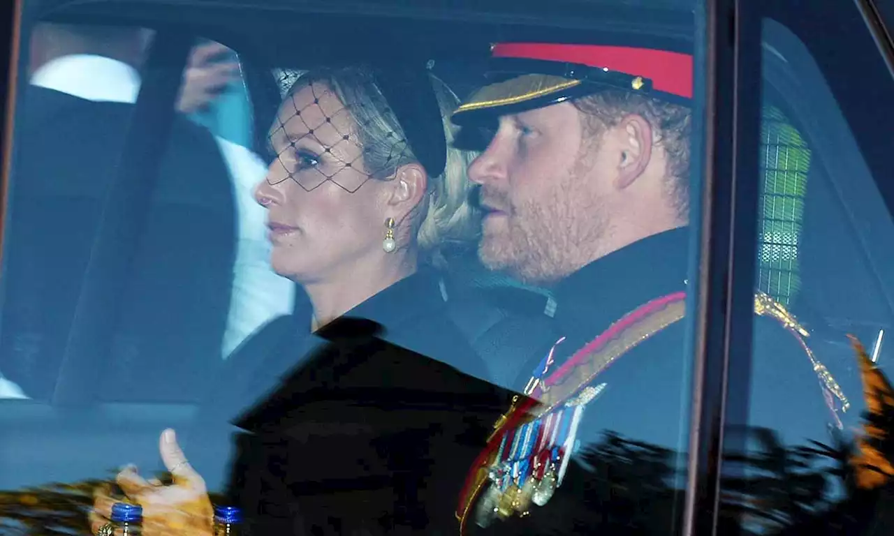 Prince Harry and Zara Tindall share sweet moment after moving vigil