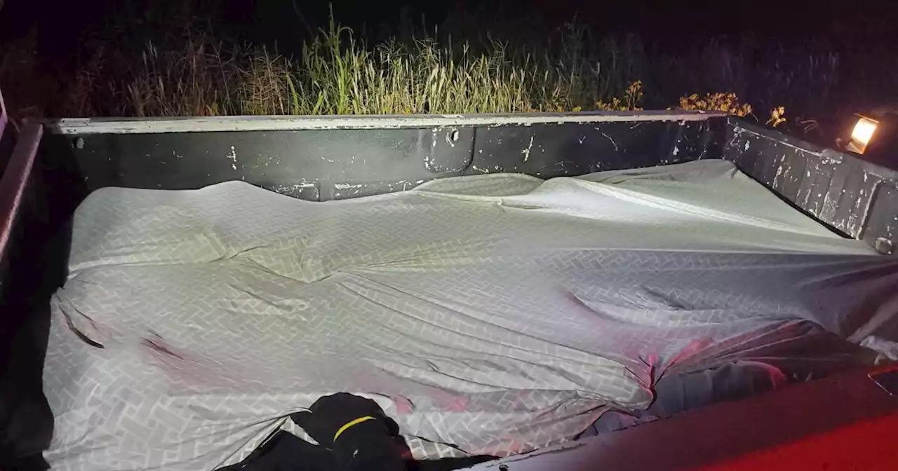 Group of migrants found hiding inside truck bed during a vehicle stop