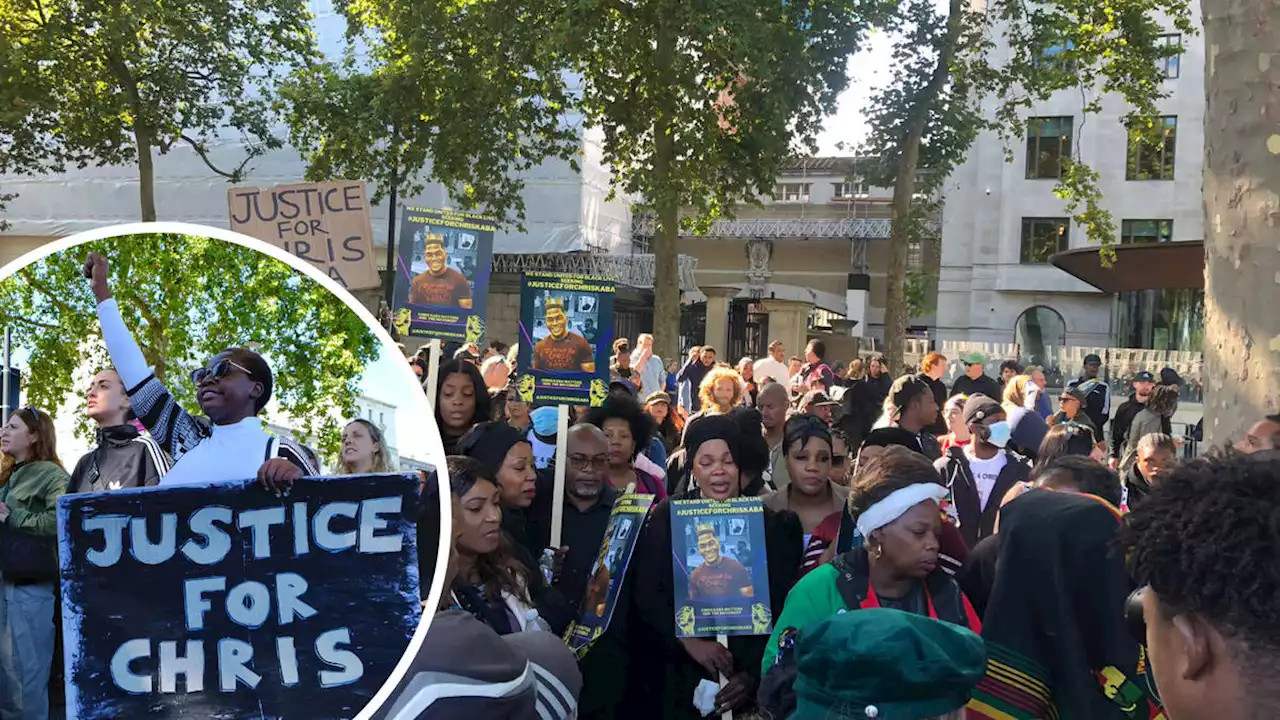 Protesters gather outside Met Police HQ over killing of unarmed black man Chris Kaba