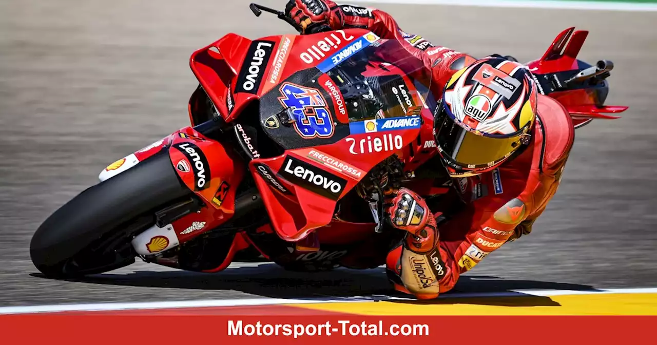 MotoGP Aragon FT3 2022: Fünf Ducatis vorne, erster Sturz von Marc Marquez