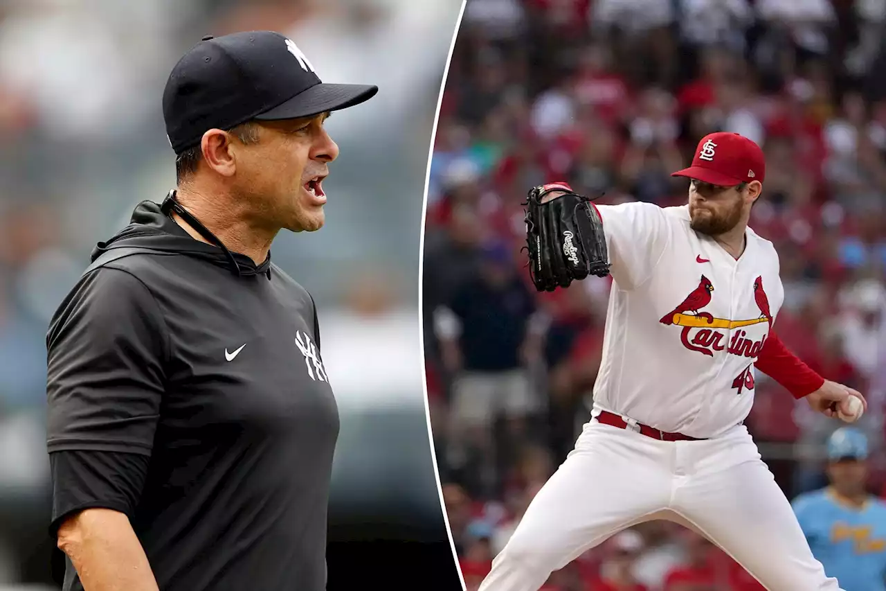 Aaron Boone fires back at Jordan Montgomery: Pitching for Cardinals ‘different animal’