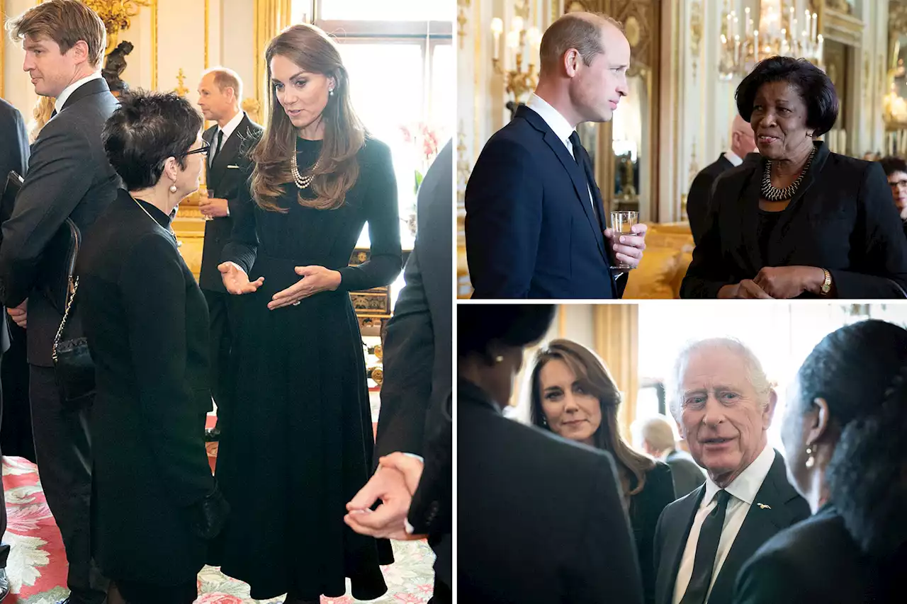 Princess Kate shines as she greets dignitaries arriving for Queen Elizabeth II’s funeral