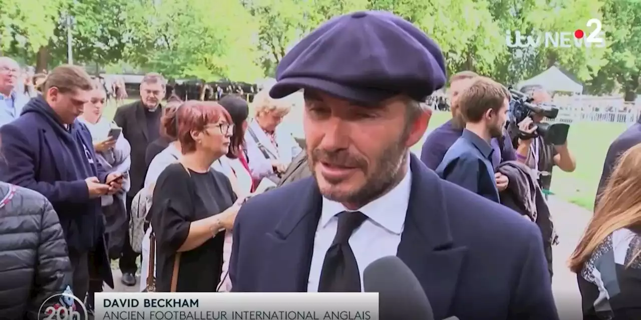 Mort d’Elizabeth II : les images étonnantes de David Beckham, les yeux rougis après avoir fait la queue pendant 12 heures pour rendre hommage à la reine (VIDEO)