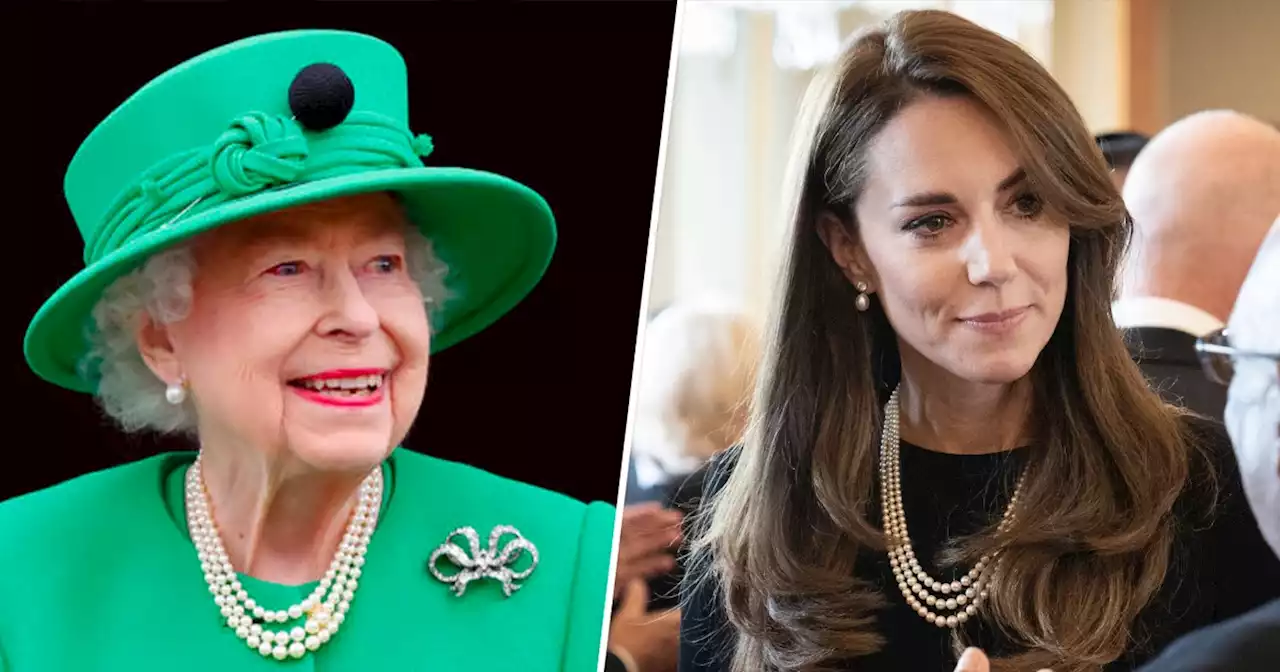 Kate Middleton wears Queen Elizabeth's beloved pearl necklace at palace event