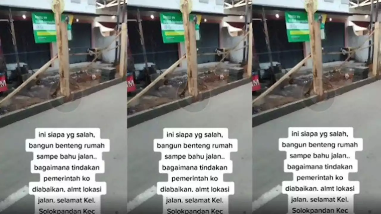 Viral Warga Bangun Rumah sampai Bahu Jalan Raya