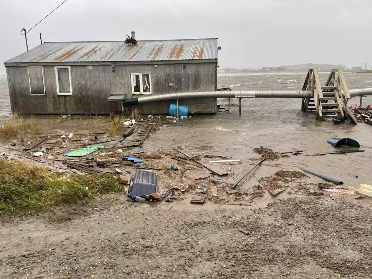 Dunleavy says state taking stock of damage as historic storm moves north along Alaska’s coastline | Alaska Public Media