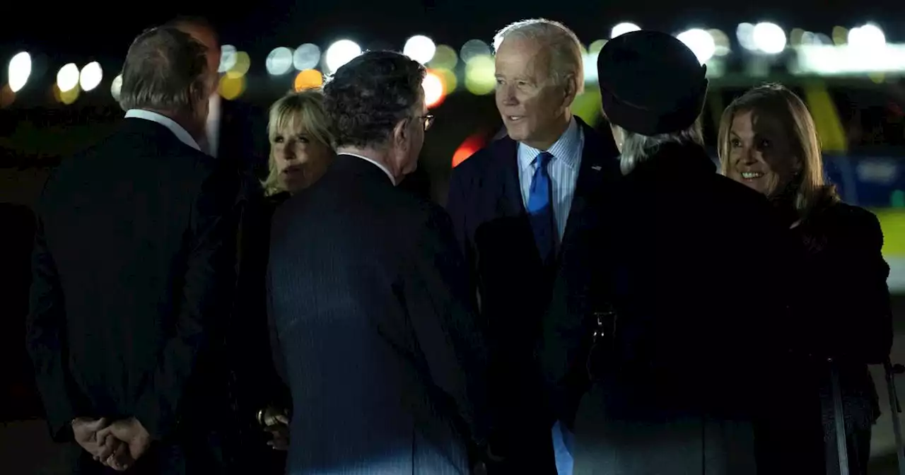 President Biden arrives in London for funeral of Queen Elizabeth II