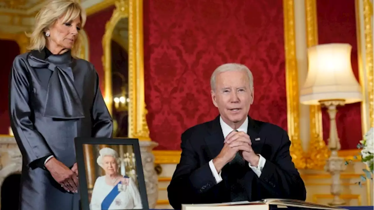 Bidens among thousands paying respects to Queen Elizabeth II