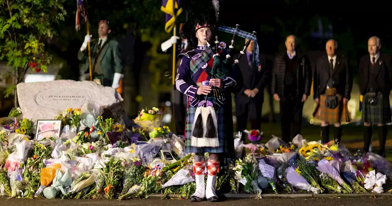 Scots fall silent in memory of the Queen ahead of funeral in London tomorrow