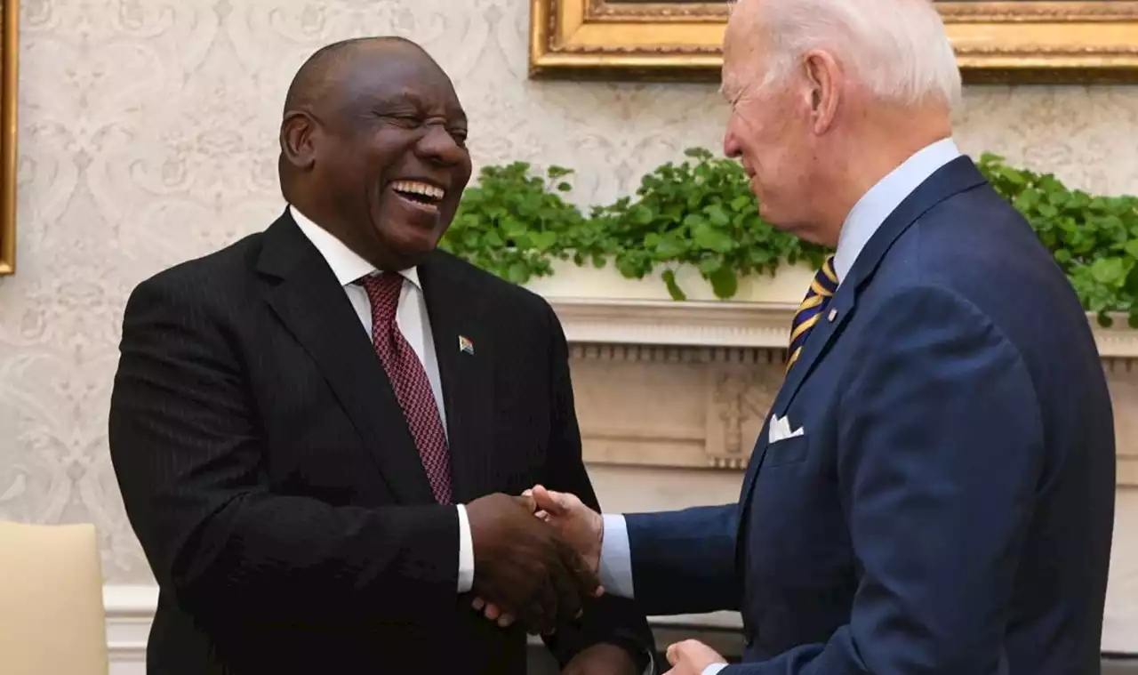 WHITE HOUSE MEETING: Cyril Ramaphosa and Joe Biden hold talks about energy, trade and Russia