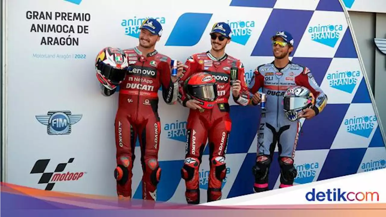 Starting Grid MotoGP Aragon 2022: Ducati Kuasai Baris Terdepan