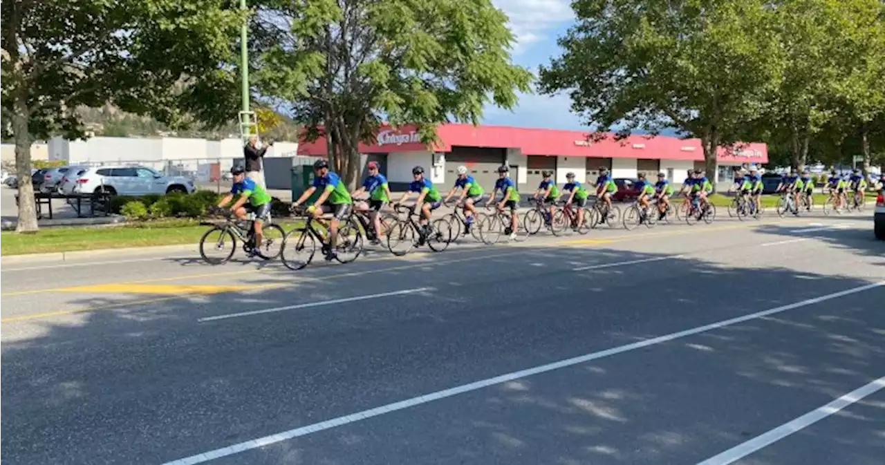 Annual Cops for Kids Ride cycles into Kelowna on 10th day of journey - Okanagan | Globalnews.ca