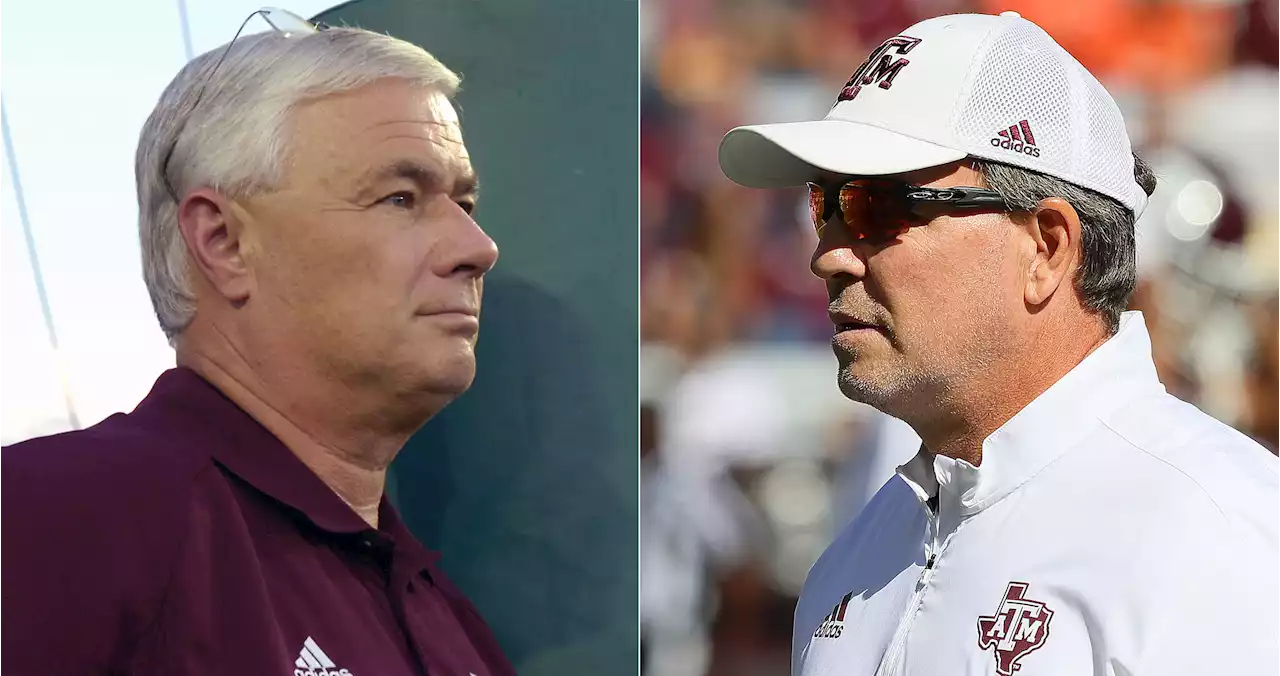 Texas A&M coaches Dennis Franchione and Jimbo Fisher: 15 years separate crucial Miami games