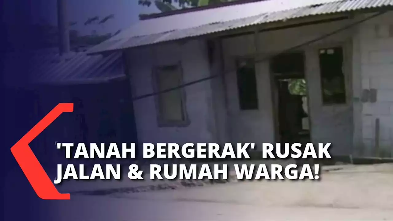 Bencana Tanah Bergerak, Jalanan & Rumah Warga di Babakan Madang Bogor Rusak