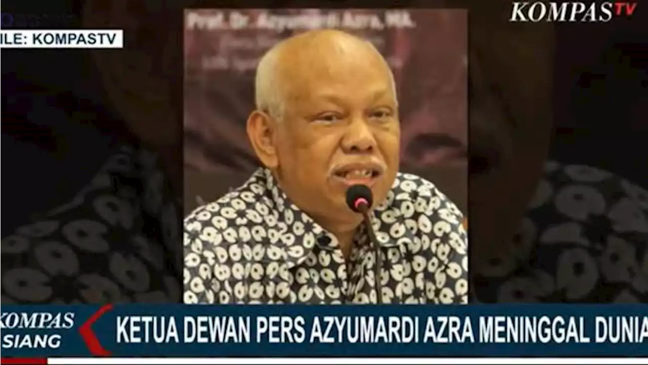 Prof Azyumardi Azra Meninggal Dunia di Malaysia, Sempat Terkena Serangan Jantung