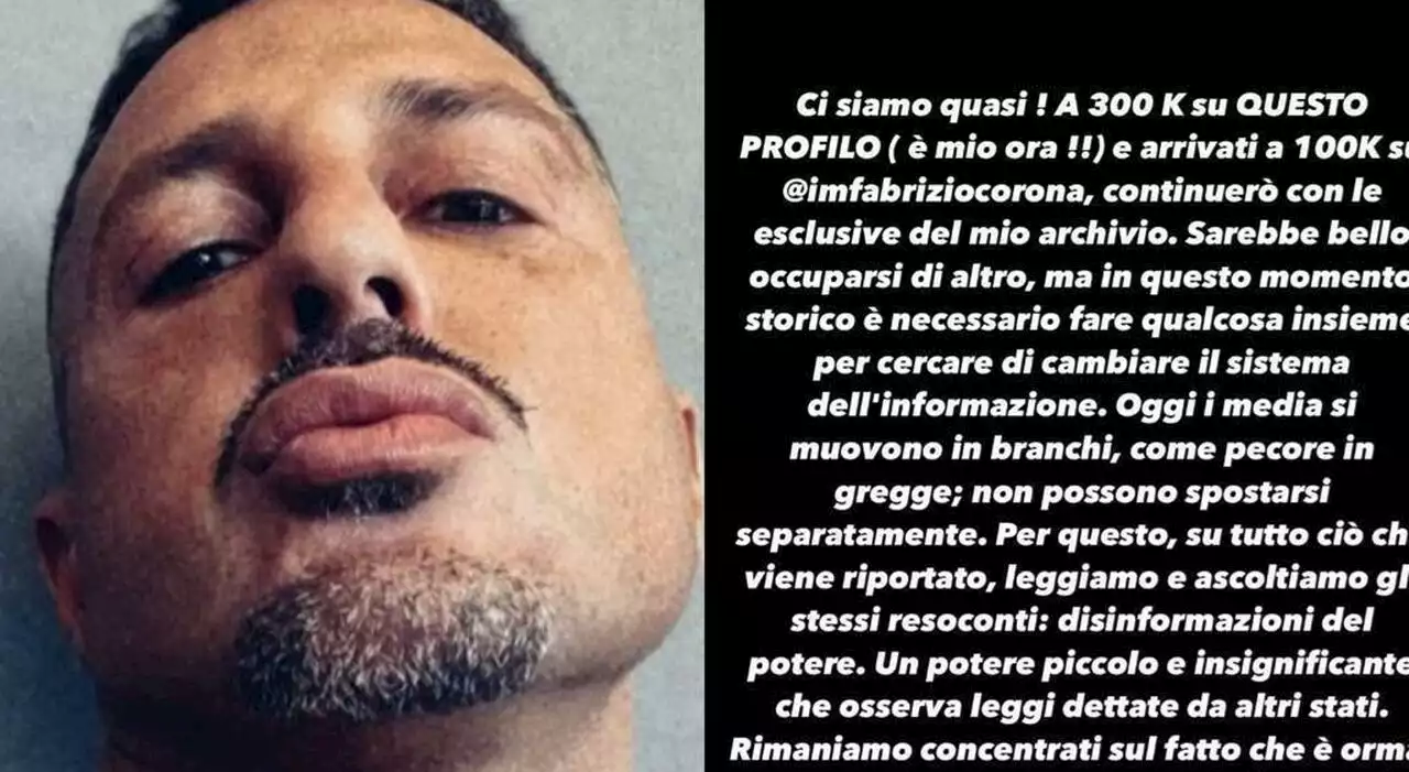 Fabrizio Corona, Totti e Ilary: continua il suo «game», le ultime rivelazioni