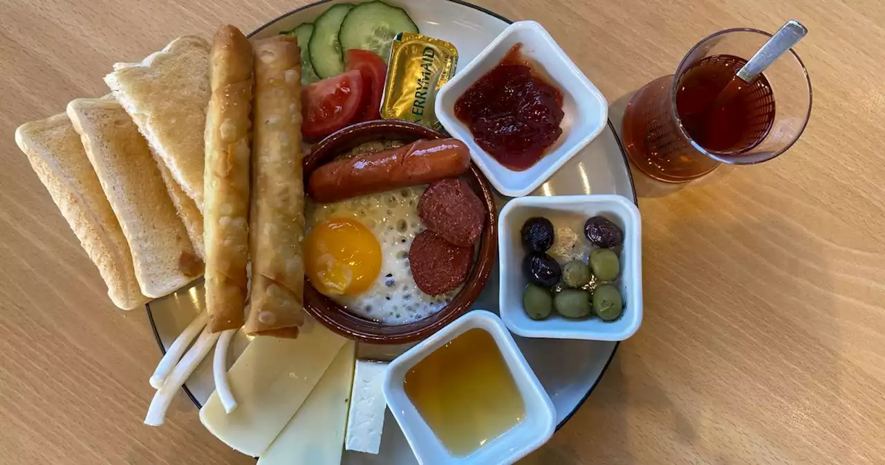 We tried an authentic Turkish breakfast and couldn't believe the size