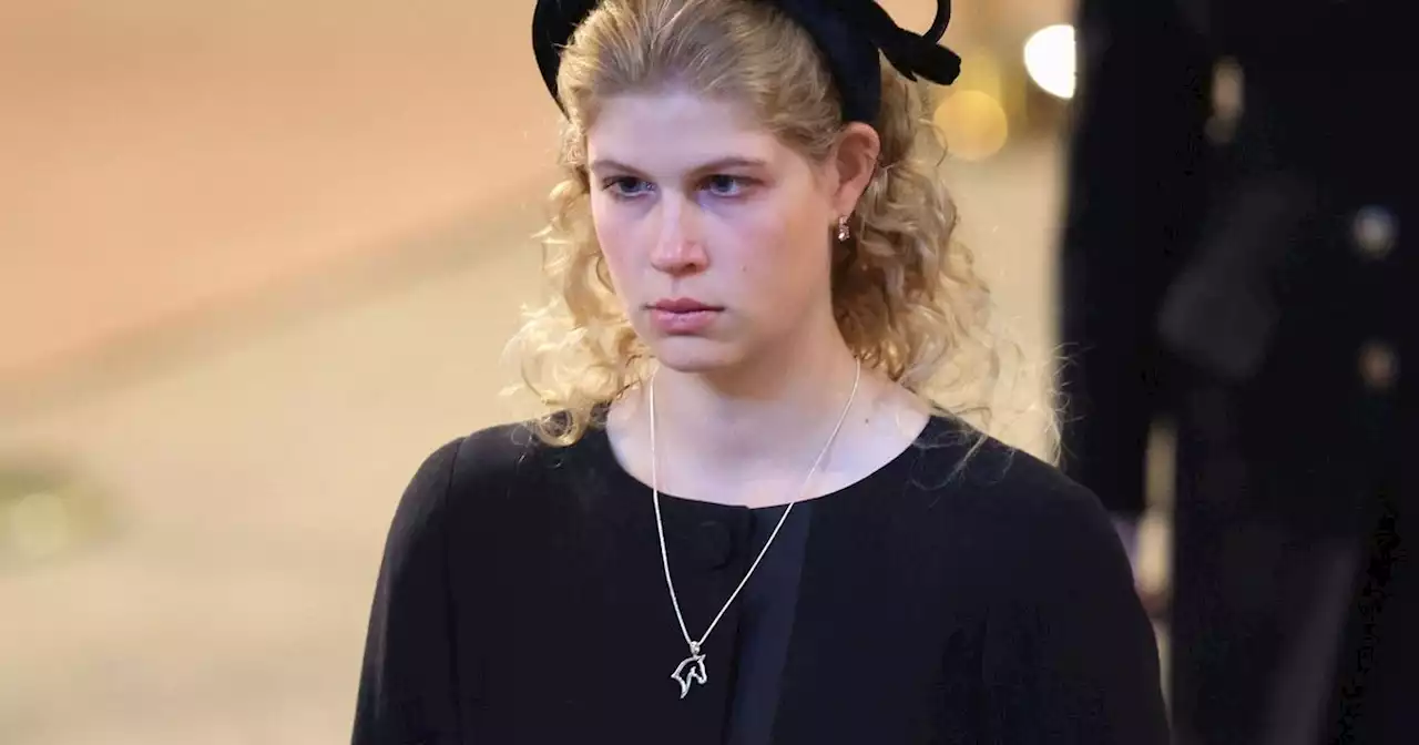 Lady Louise Windsor, 18, wears horse necklace in sweet tribute to Queen at vigil