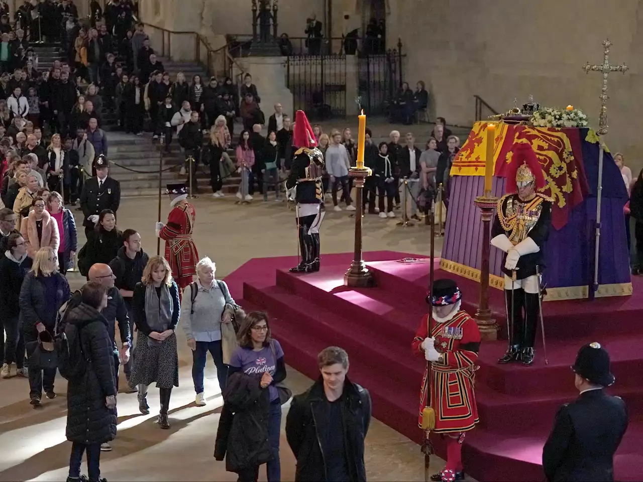 Royal fans camp out to get front row seats for the Queen's funeral