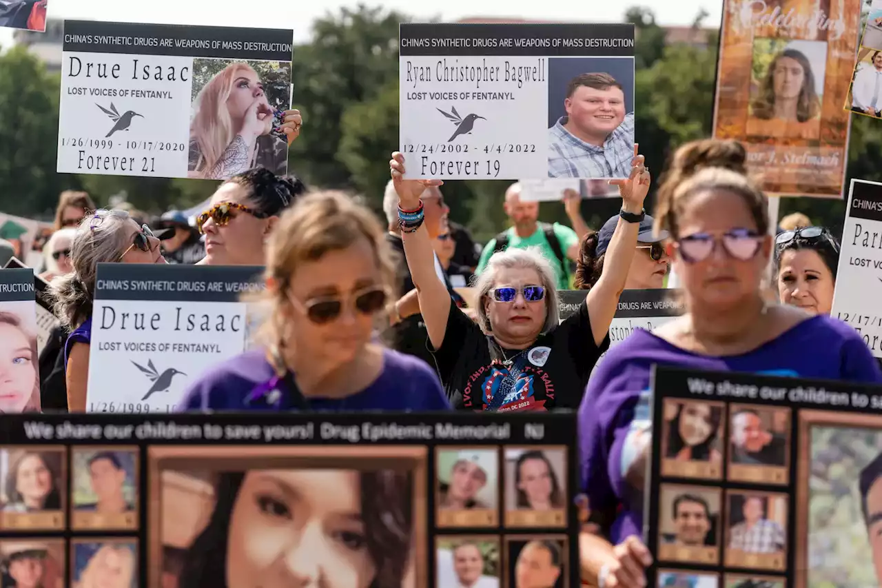 Families devastated by fentanyl deaths rally near the White House