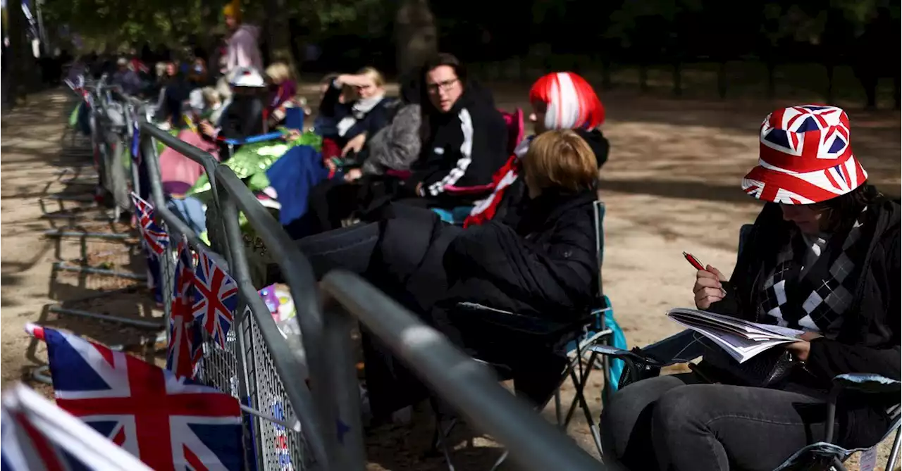 Royal fans camp out to get front row seats for the queen's funeral