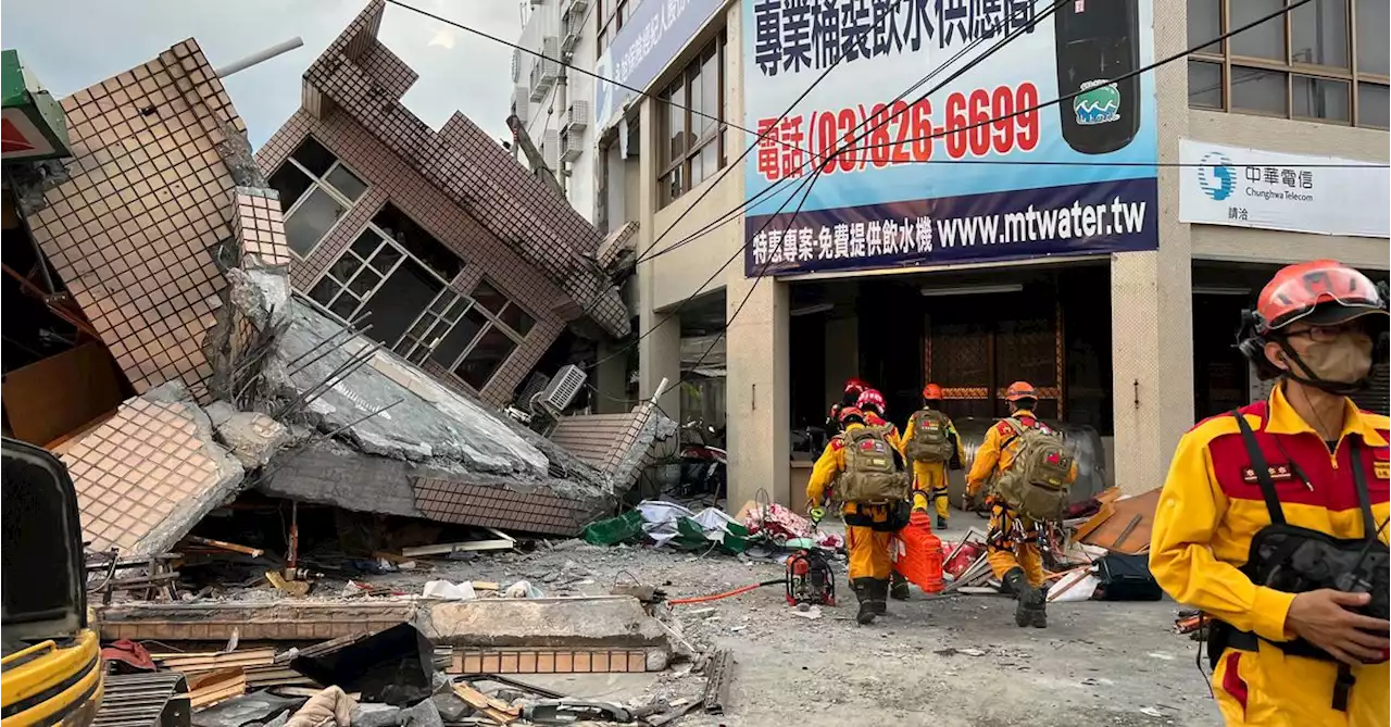 Strong earthquake hits southeastern Taiwan, building collapses