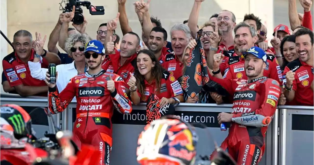 MotoGP, Ducati fa festa ad Aragon: &egrave; campione del Mondo Costruttori 2022