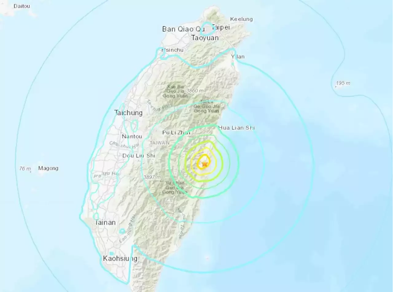 Powerful earthquake hits southeast Taiwan, tsunami warning issued