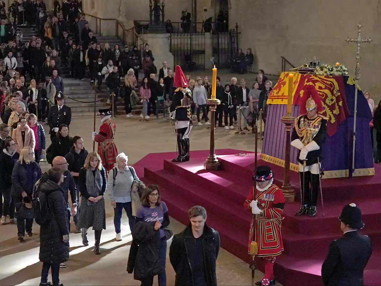 Royal fans camp out to get front row seats for the Queen's funeral