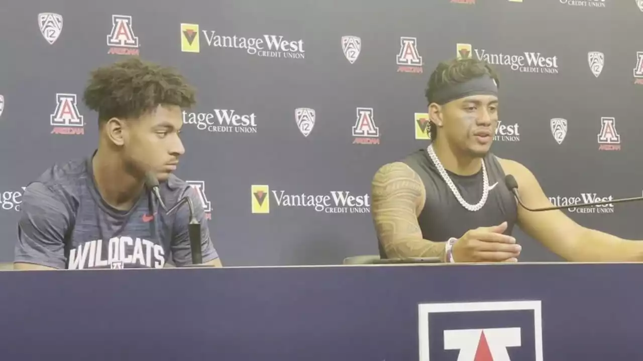 Watch Now: Jayden de Laura, Dorian Singer reflect on Arizona's win over North Dakota State