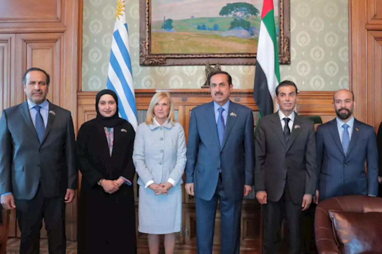 صقر غباش يعقد جلسة مباحثات مع نائبة رئيس الأوروغواي الشرقية رئيسة مجلس الشيوخ