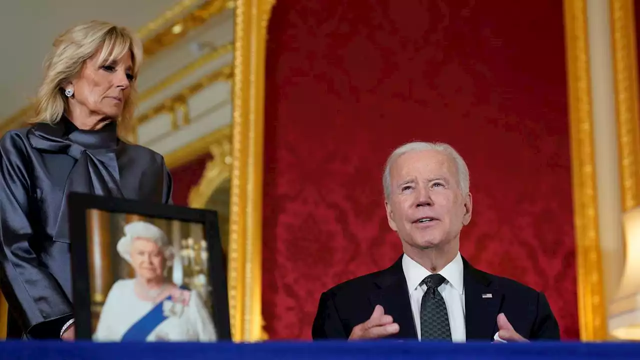 Biden says queen's death left 'giant hole' for royal family